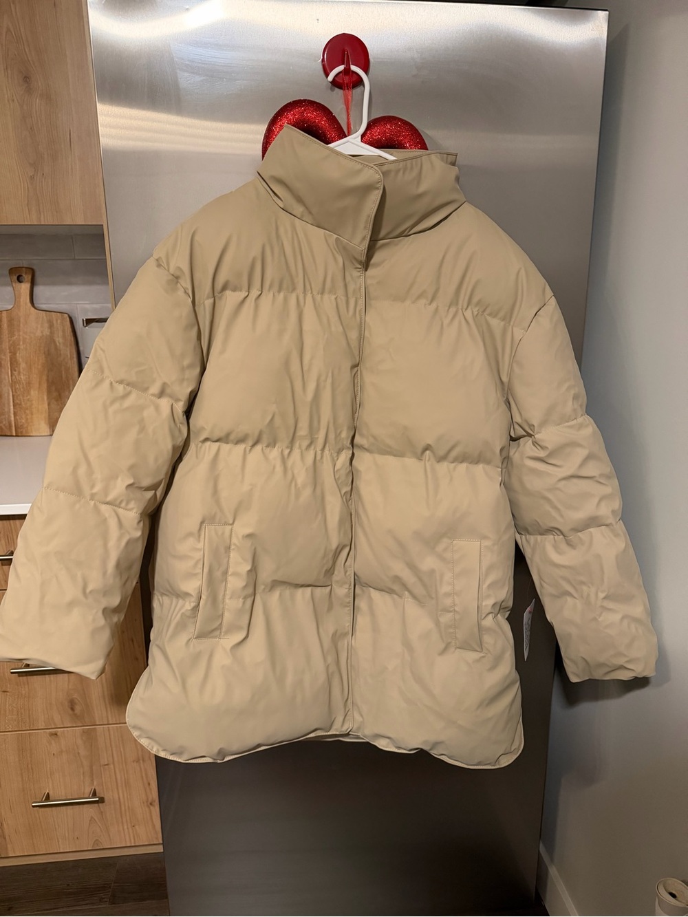 ASOS Beige Puffer Jacket